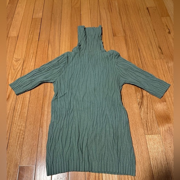 101Idees Green Turtleneck Sweater Size L/XL - Picture 1 of 8